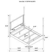 Emberlyn Wood Queen Poster Bed Brown - 223061Q