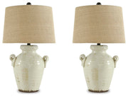 Emelda Cream Table Lamp (Set of 2) - L100664X2