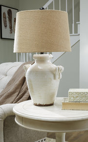 Emelda Cream Table Lamp (Set of 2) - L100664X2