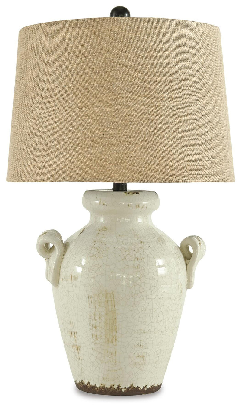 Emelda Cream Table Lamp (Set of 2) - L100664X2