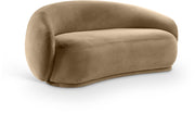 Emery 77" Velvet Upholstered Loveseat in Beige - 44044Beige-L