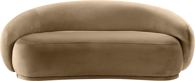 Emery 77" Velvet Upholstered Loveseat in Beige - 44044Beige-L