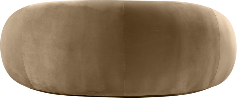 Emery 77" Velvet Upholstered Loveseat in Beige - 44044Beige-L
