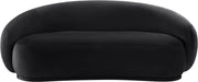 Emery 77" Velvet Upholstered Loveseat in Black - 44044Black-L
