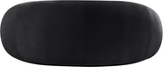 Emery 77" Velvet Upholstered Loveseat in Black - 44044Black-L