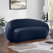 Emery 77" Velvet Upholstered Loveseat in Blue - 44044Navy-L