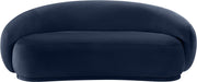 Emery 77" Velvet Upholstered Loveseat in Blue - 44044Navy-L