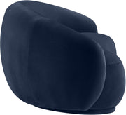 Emery 77" Velvet Upholstered Loveseat in Blue - 44044Navy-L