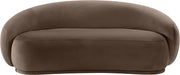 Emery 77" Velvet Upholstered Loveseat in Brown - 44044Brown-L