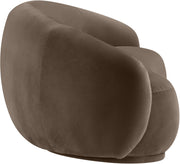 Emery 77" Velvet Upholstered Loveseat in Brown - 44044Brown-L