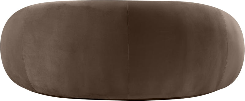 Emery 77" Velvet Upholstered Loveseat in Brown - 44044Brown-L