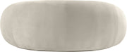 Emery 77" Velvet Upholstered Loveseat in Cream - 44044Cream-L