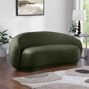 Emery 77" Velvet Upholstered Loveseat in Green - 44044Green-L
