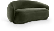 Emery 77" Velvet Upholstered Loveseat in Green - 44044Green-L