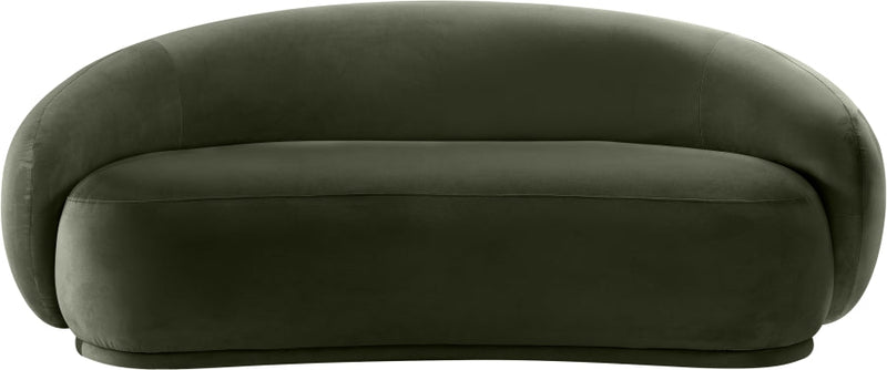 Emery 77" Velvet Upholstered Loveseat in Green - 44044Green-L