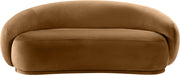 Emery 77" Velvet Upholstered Loveseat in Saddle - 44044Saddle-L