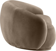 Emery 77" Velvet Upholstered Loveseat in Taupe - 44044Taupe-L