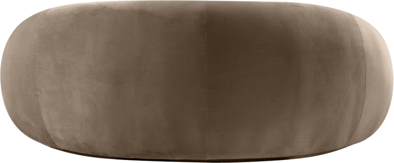 Emery 77" Velvet Upholstered Loveseat in Taupe - 44044Taupe-L