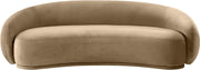 Emery 95" Velvet Upholstered Sofa in Beige - 44044Beige-S
