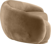 Emery 95" Velvet Upholstered Sofa in Beige - 44044Beige-S
