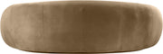 Emery 95" Velvet Upholstered Sofa in Beige - 44044Beige-S