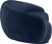 Emery 95" Velvet Upholstered Sofa in Blue - 44044Navy-S