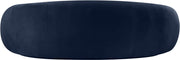 Emery 95" Velvet Upholstered Sofa in Blue - 44044Navy-S
