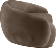 Emery 95" Velvet Upholstered Sofa in Brown - 44044Brown-S