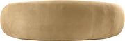 Emery 95" Velvet Upholstered Sofa in Camel - 44044Camel-S