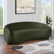 Emery 95" Velvet Upholstered Sofa in Green - 44044Green-S