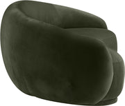 Emery 95" Velvet Upholstered Sofa in Green - 44044Green-S