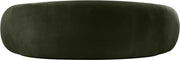 Emery 95" Velvet Upholstered Sofa in Green - 44044Green-S