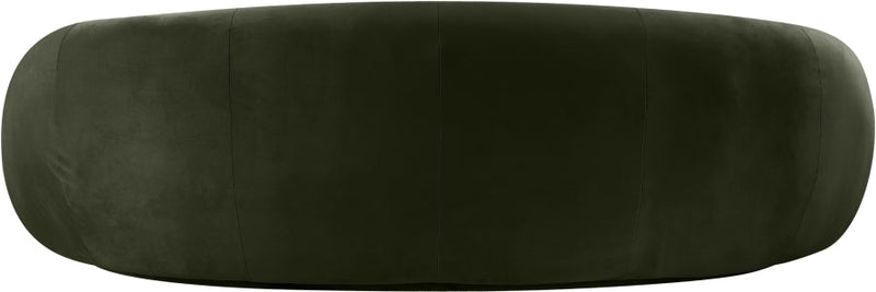 Emery 95" Velvet Upholstered Sofa in Green - 44044Green-S