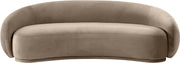 Emery 95" Velvet Upholstered Sofa in Taupe - 44044Taupe-S
