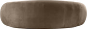 Emery 95" Velvet Upholstered Sofa in Taupe - 44044Taupe-S