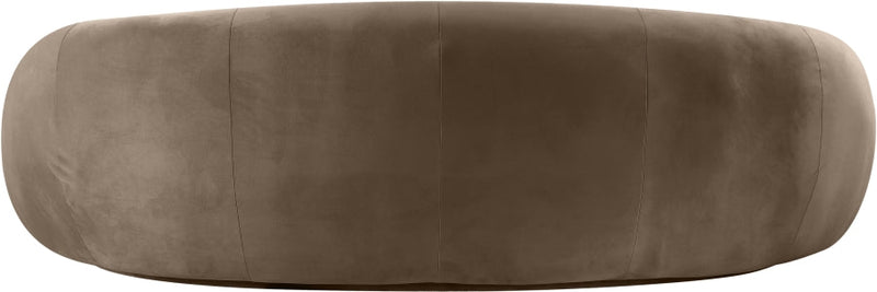 Emery 95" Velvet Upholstered Sofa in Taupe - 44044Taupe-S