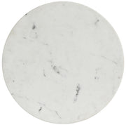 Emery Marble Top And Steel Base Coffee Table in White - 285-CT