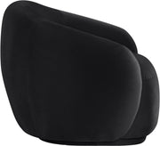 Emery Velvet Upholstered Accent Chair in Black - 44044Black-C