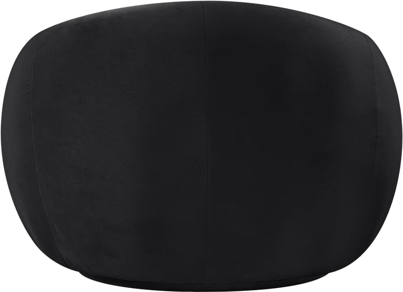 Emery Velvet Upholstered Accent Chair in Black - 44044Black-C