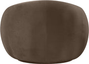 Emery Velvet Upholstered Accent Chair in Brown - 44044Brown-C