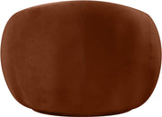 Emery Velvet Upholstered Accent Chair in Cognac - 44044Cognac-C