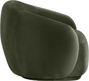 Emery Velvet Upholstered Accent Chair in Green - 44044Green-C