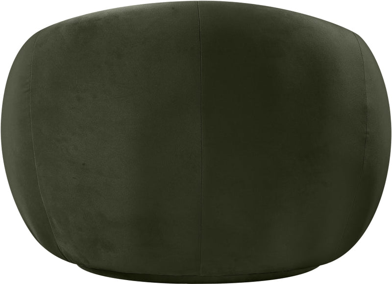 Emery Velvet Upholstered Accent Chair in Green - 44044Green-C