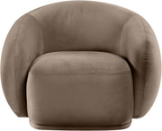 Emery Velvet Upholstered Accent Chair in Taupe - 44044Taupe-C