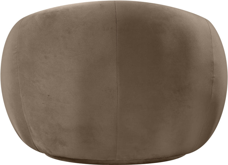 Emery Velvet Upholstered Accent Chair in Taupe - 44044Taupe-C