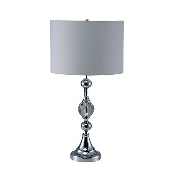 Emi White/Silver Table Lamp - L76187T