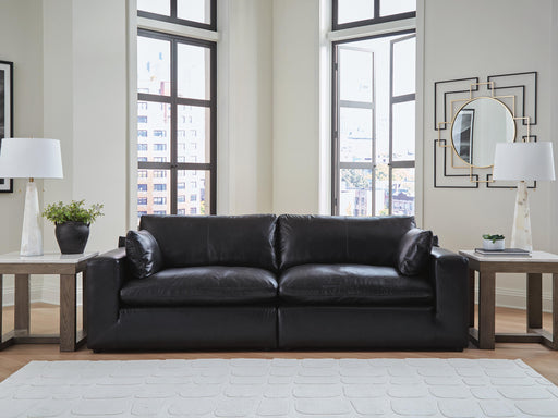 Emilia Black 2-Piece Sectional Loveseat - 30902S1