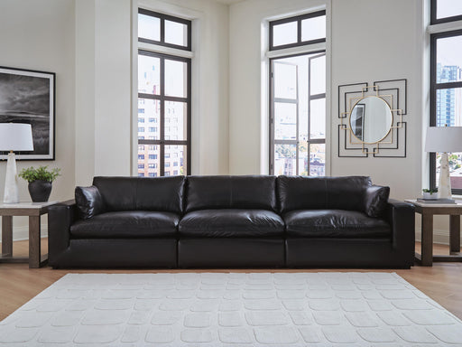 Emilia Black 3-Piece Sectional Sofa - 30902S2