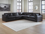 Emilia Black 5-Piece Sectional - 30902S4