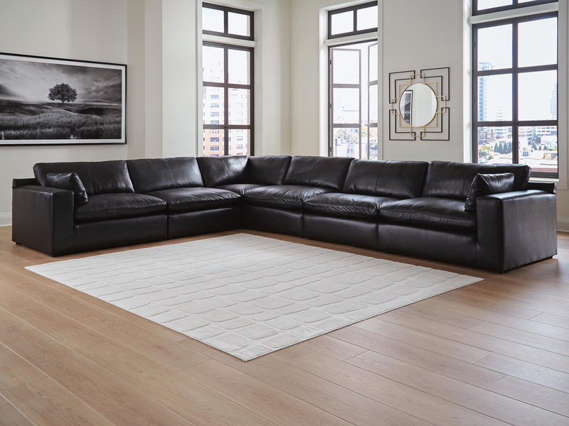 Emilia Black 6-Piece Sectional - 30902S5